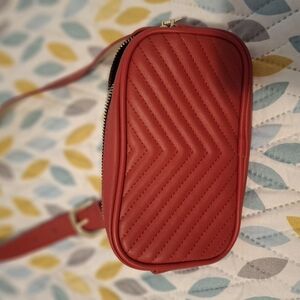 Steve Madden Red Quilted Belt Bag